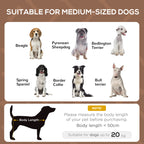 PawHut Outdoor Dog Bed with Removable Canopy, Portable Raised Dog Bed for Camping, Garden & Beach, Water-Resistant UV-Protection Mesh Pet Cot Sun Lounger, for Medium Pets, 76 x 61 x 73 cm, Brown