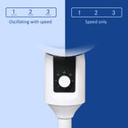 9'' Air Circulator Fan 3 Speed, 70° Oscillation 90° Vertical Tilt, Carry Handle, Pedestal Fan, Pedestal Fan for Living Room, Bedroom, Office, White and Black