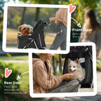 PawHut 3 Wheel Pet Stroller for Small and Miniature Dogs, Black