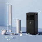7000 BTU 4-In-1 Portable Air Conditioner Unit Cooling Dehumidifying Ventilating  for Room up to 26m², with Fan, Remote, 24H Timer, Window Mount Kit, R290, A Energy Efficiency