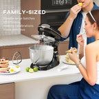 1300W Kitchen Stand Mixer, with Accessories - Black