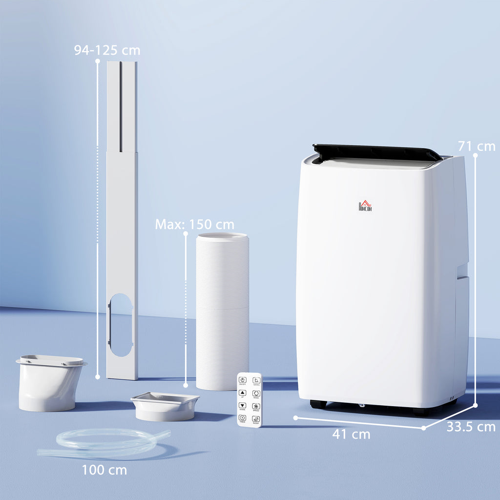 Portable Air Conditioner 12000 BTU BTU, 4-in-1 Air Conditioning Unit, Dehumidifier, Cooling, Fan, Child Lock, 40m²