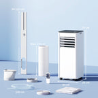 Portable Air Conditioner 9000 BTU, 4-in-1 AC Unit with Cool, Dehumidifier, Fan, Sleep Mode, WiFi Voice Remote Control