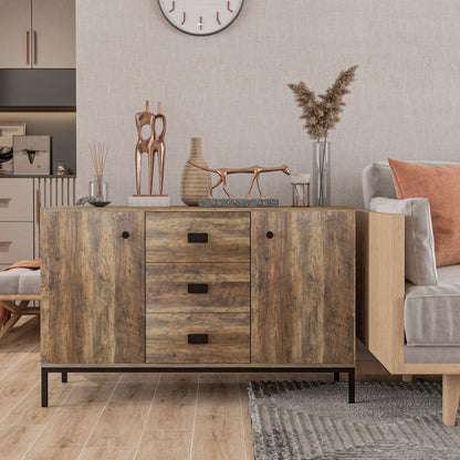 Modern Mango Wood-Effect Sideboard