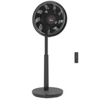 Pedestal Fan with Oscillating, Tilt, Adjustable Height, Black