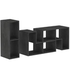 Three-Block Modular TV Stand - Black Wood-Effect