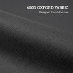 Outsunny 8 Pack Gazebo Sand Weights Bags, 40 kg 600D Heavy Duty Sand Bags Sandbags for Canopy Tent Legs, Without Sand, Black