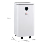 10L/Day Dehumidifier with WiFi Smart App Control, 2.5L Water Tank, Digital Display, Sleep Mode, 24H Timer, Laundry Clothes Drying, for Home and Large Room Basement