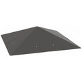 Outsunny 3 x 3(m) Gazebo Canopy Replacement Cover, Garden Gazebo Roof Replacement with Drain Holes, Water Resistant PVC Coating, 370g/?, UPF30+, TOP COVER ONLY, Grey