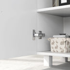 HOMCOM Bathroom Under Sink Cabinet for Basin without or with Pedestal - High Gloss White