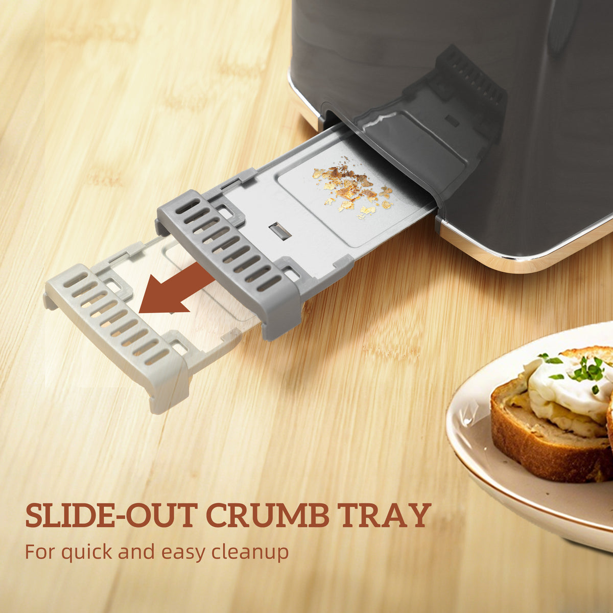 Touch Screen Kettle and Toaster Set - Grey