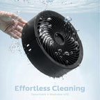 20 dB Silent Standing Fan for Bedroom, 44" Pedestal Fan with 90° Oscillating, 8 Speeds and LED Light, Black