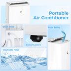 Portable Air Conditioner 12000 BTU BTU, 4-in-1 Air Conditioning Unit, Dehumidifier, Cooling, Fan, Child Lock, 35 m²