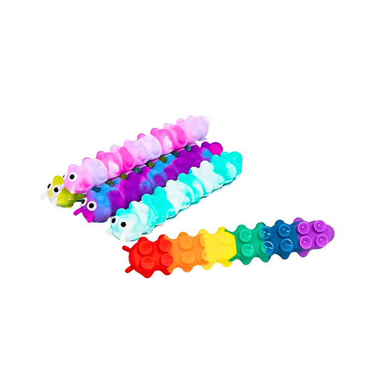 Light Up Push Popper Fidget Caterpillar
