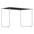 Outsunny 3 x 3(m) Mobile Pergola Kit, Portable Garden Gazebo with Wheels & UV-Resistant Canopy, Dark Grey