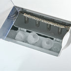 3L Ice Maker Machine and Water Dispenser, 12kg in 24H, 2 Sizes 9 Ice Cubes Ready in 6-10 Mins Ice Machine, Silver