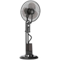 Pedestal Fan with Water Mist Spray, Spray Misting Fan with 70° Oscillation, Tilt Head, 3 Speeds, 3 Modes, Adjustable Mist, 3.2L Water Tank, for Home, 120 cm
