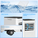 Portable Air Conditioner 5000 BTU, 4-in-1 AC Unit with Cool, Dehumidifier, Fan, Sleep Mode, WiFi Voice Remote Control