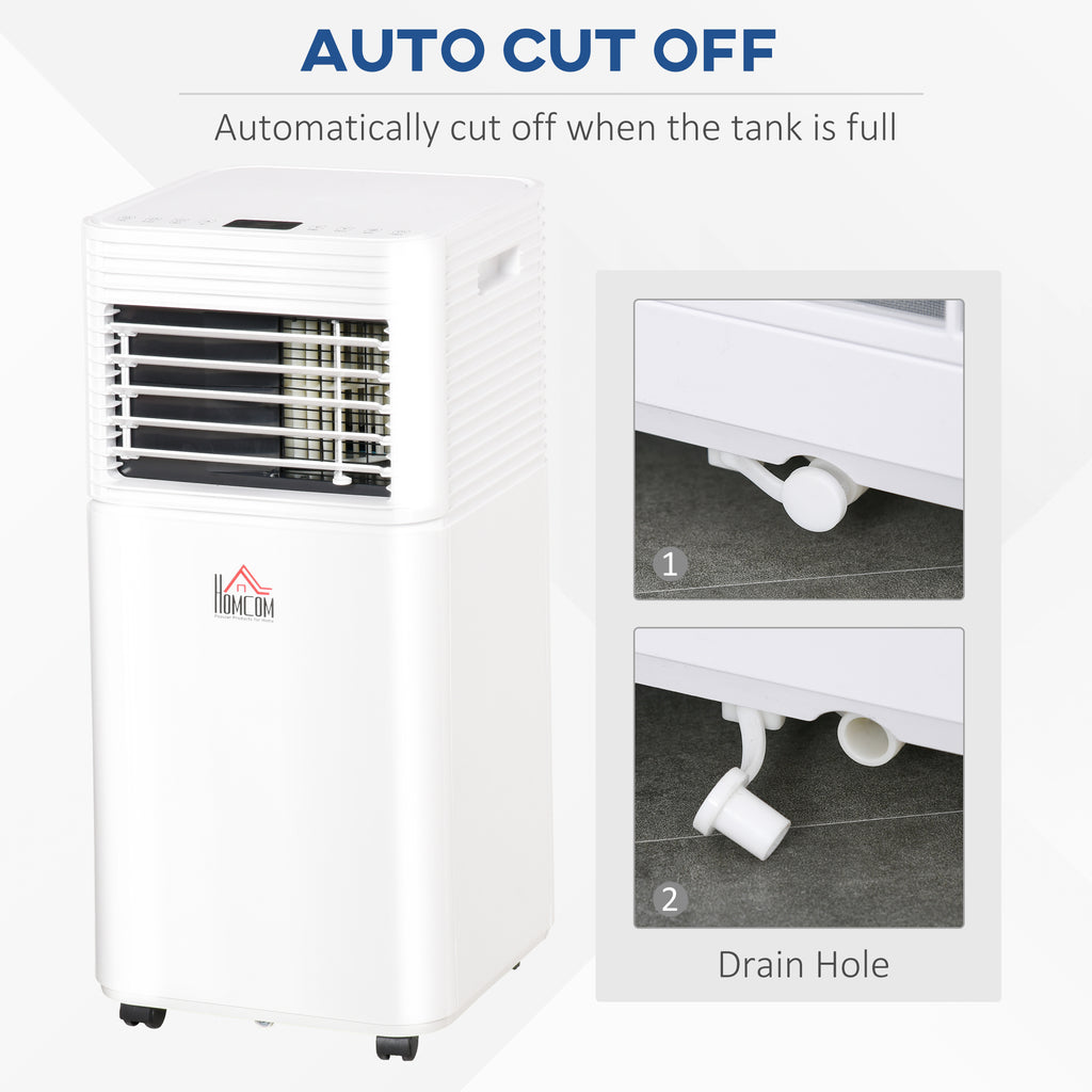 9000 BTU Portable Air Conditioner for Cooling Dehumidifier Fan, Air Conditioning Unit, with Remote, 24H Timer, Window Mount Kit, R290, A Energy Efficiency