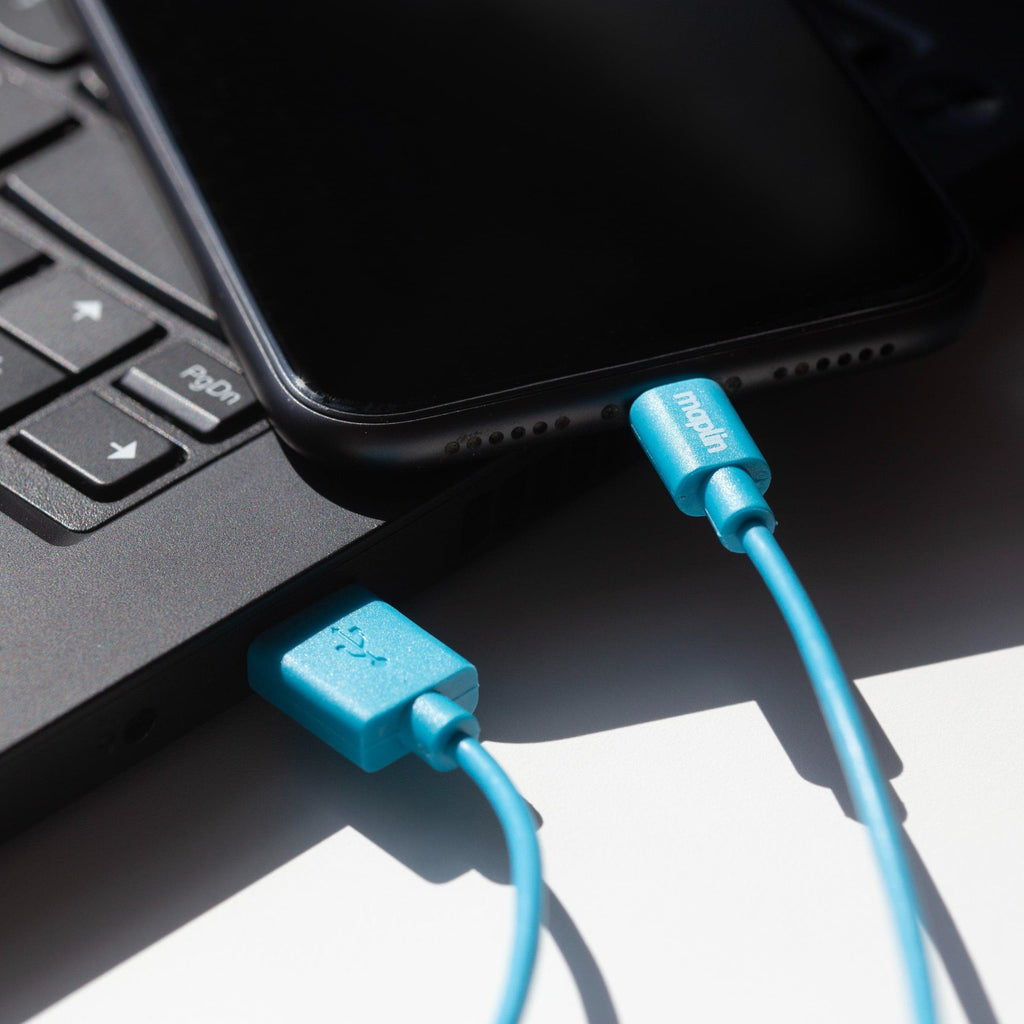 Maplin Premium Lightning to USB-A Cable - 0.75m