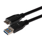 Maplin USB-A to Micro USB-B V3 Super Speed Cable - Black