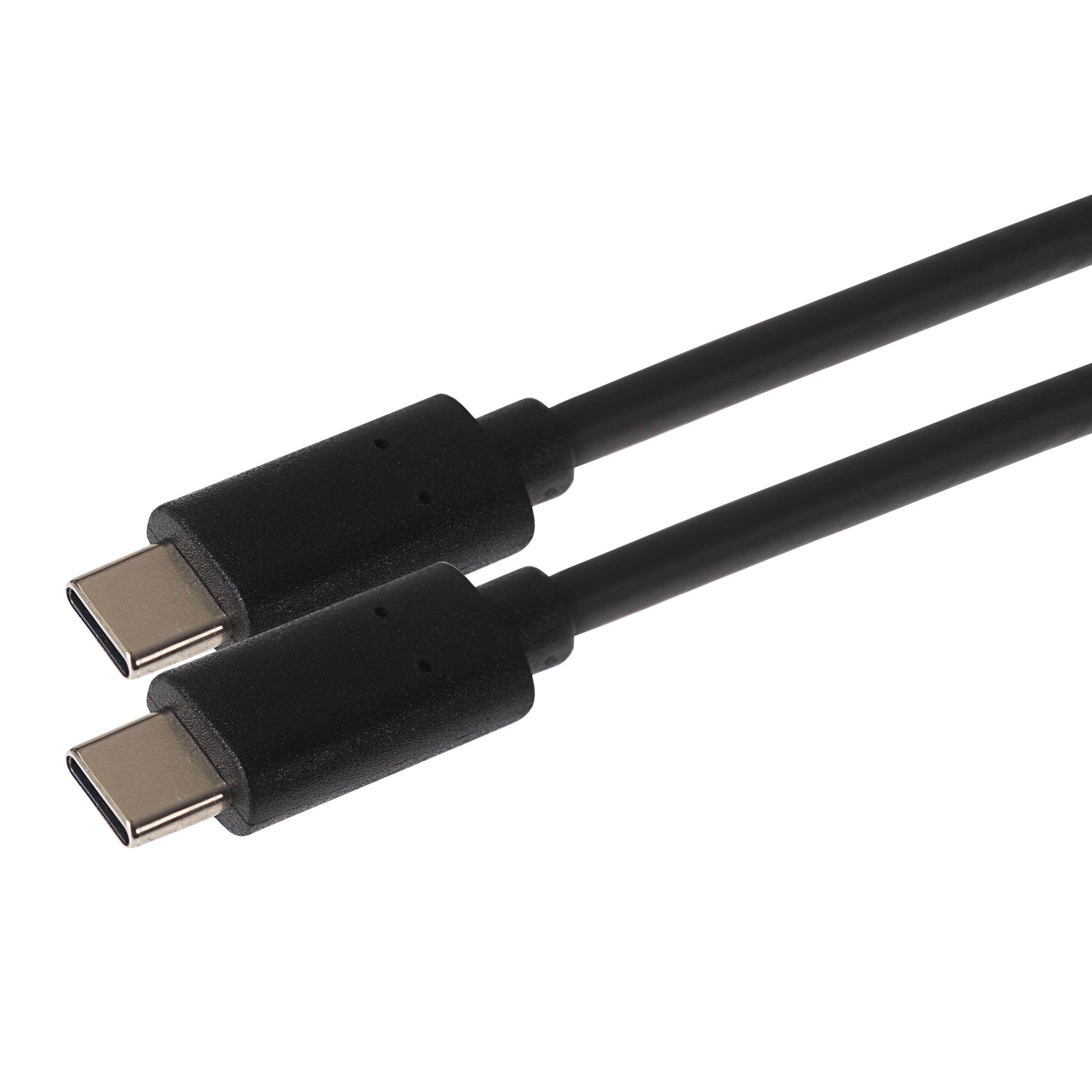 Maplin USB-C to USB-C 3.2 Gen2 100W 10Gbps Super Speed Cable - Black, 1m