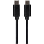 Maplin USB-C to USB-C 3.2 Gen2 100W 10Gbps Super Speed Cable - Black, 1m