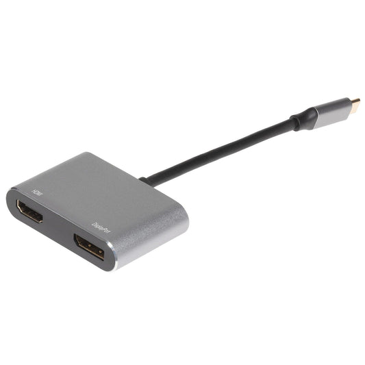 Nikkai USB-C Multiport Hub to HDMI 4K / DisplayPort - Silver