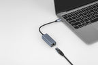 Maplin USB-C to Gigabit RJ45 Ethernet Network LAN Adapter - Black, 0.25m