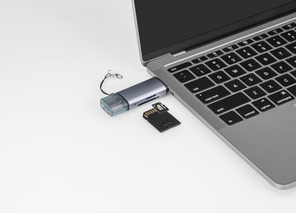Maplin USB-C & USB-A 3.0 SD Card Reader for SDXC / SDHC / MicroSDXC / MicroSDHC / UHS-I