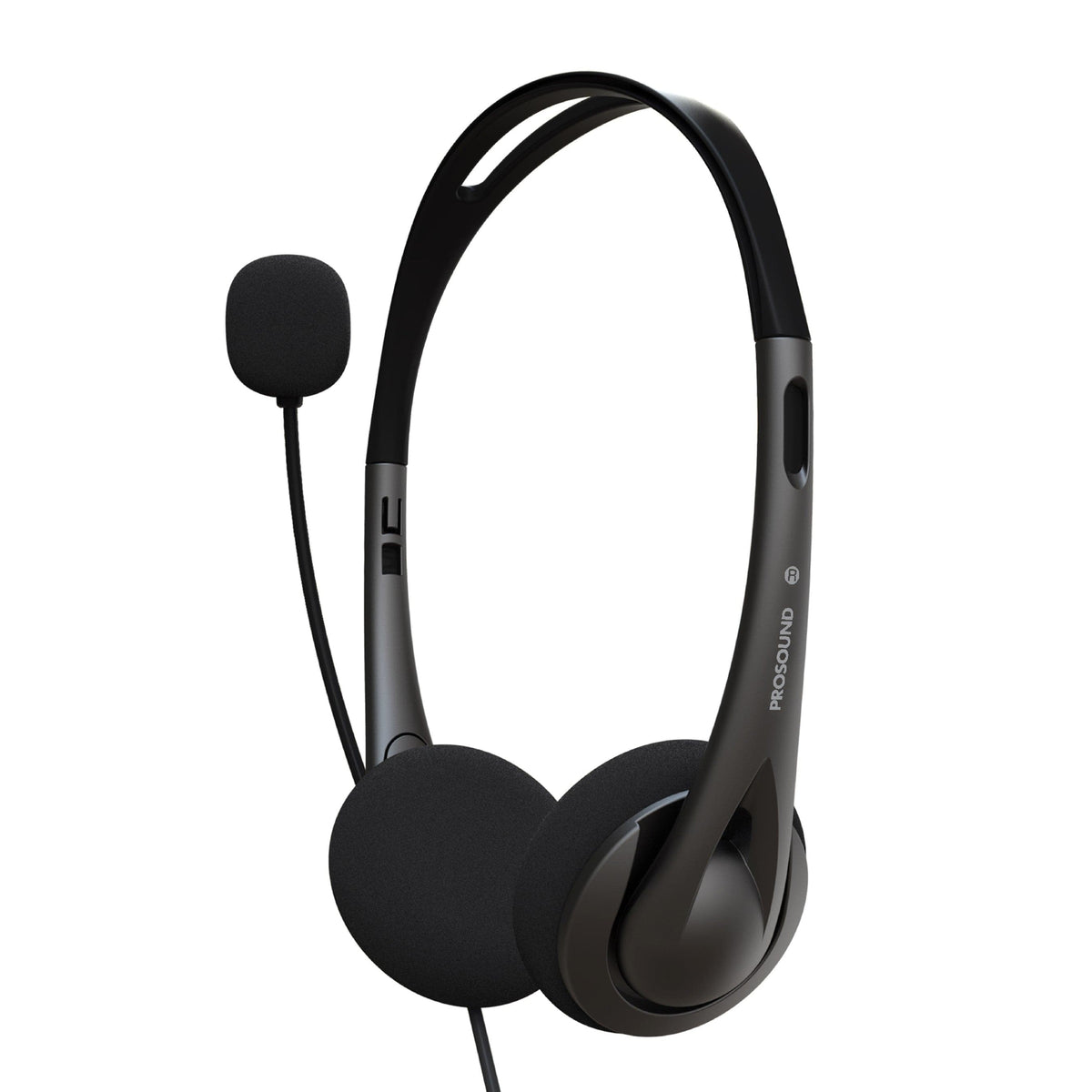 ProSound USB-A Stereo Headset with Electret Condenser Boom Microphone & 1.2m Cable