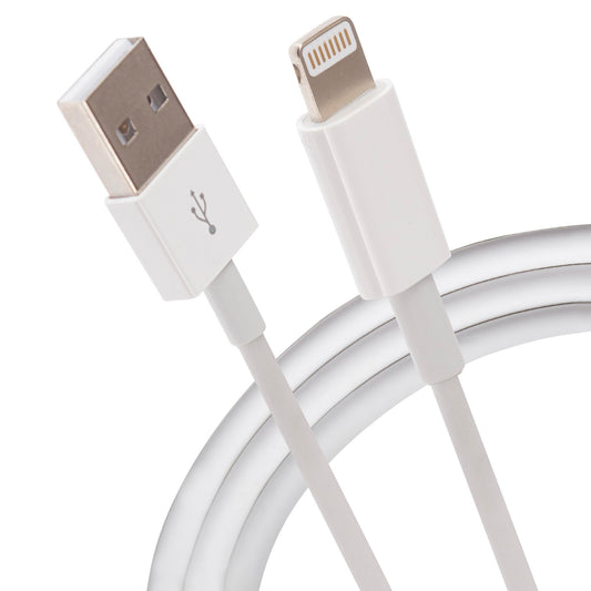 Maplin Lightning Connector to USB-A Charging Cable - White