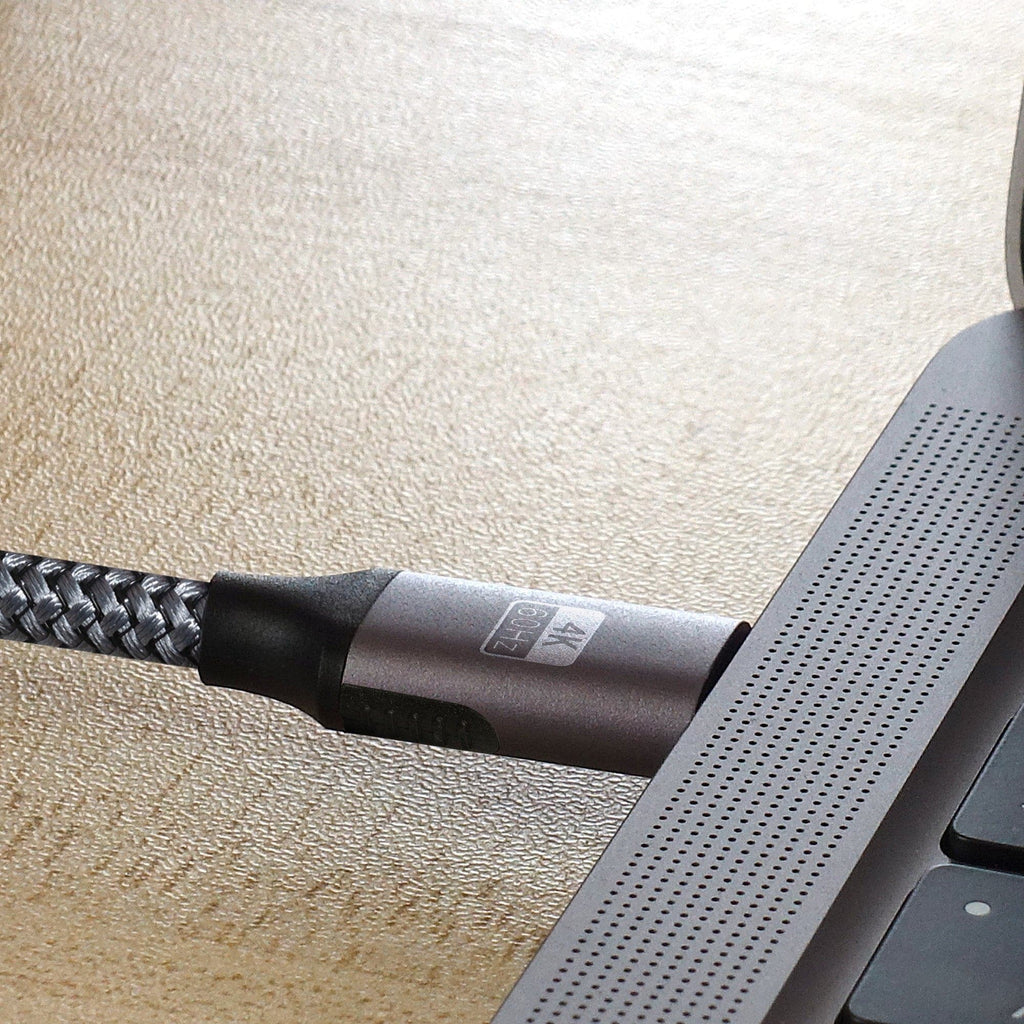 Maplin Pro USB-C to USB-C Gen2 100W 20Gbps Power Delivery Super Speed Data Transfer & Charging Braided Cable - Silver, 3m