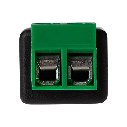 Maplin Female DC to Twin Cable to 5.5 x 2.1mm DC Power Plug for CCTV - Black, Pack of 5