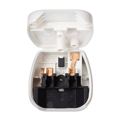 Maplin EU 2 Pin Plug to UK Mains Plug Converter with 5 Amp Fuse & Screw Cover