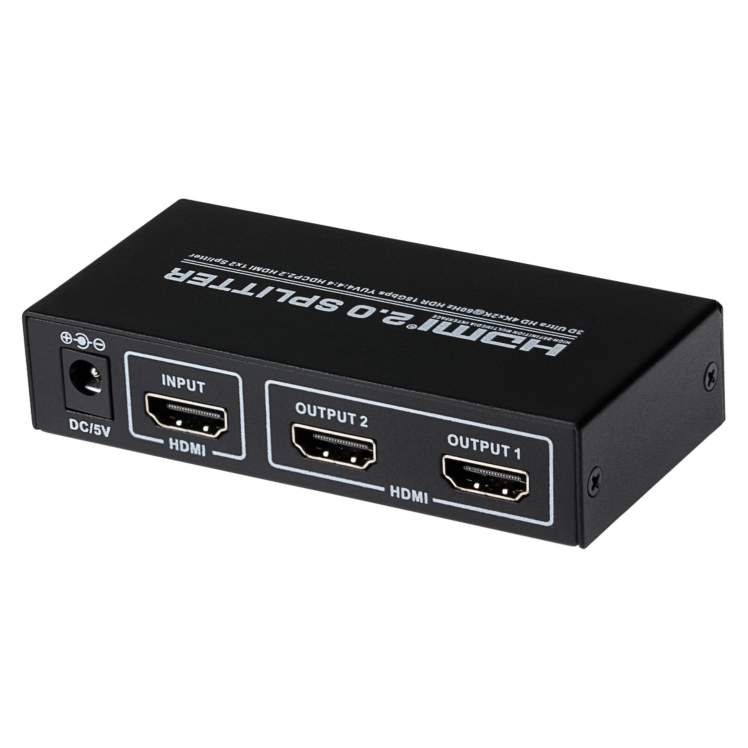 Maplin HDMI Splitter 1 Port In 2 Ports Out 4K Ultra HD @60Hz 18Gbps