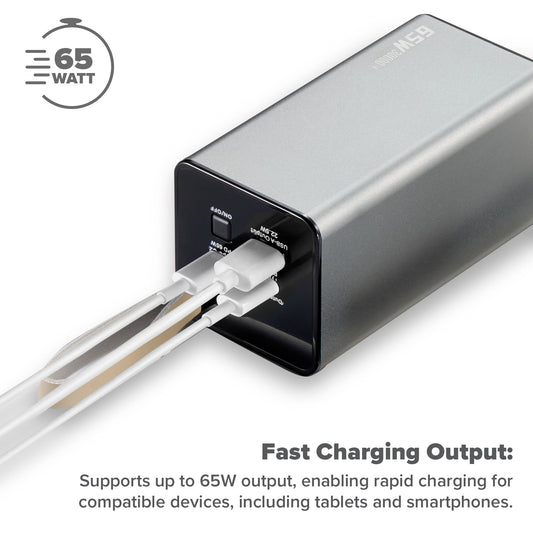 Maplin 30,000mAh USB-A / USB-C PD 65W Power Bank