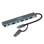 Maplin USB-C / USB-A Multiport Hub to 4x USB-A 2.0 / 2x USB-C / 1x USB-A 3.0