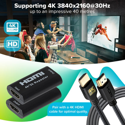 Maplin 4K 30Hz HDMI 1.4 Repeater