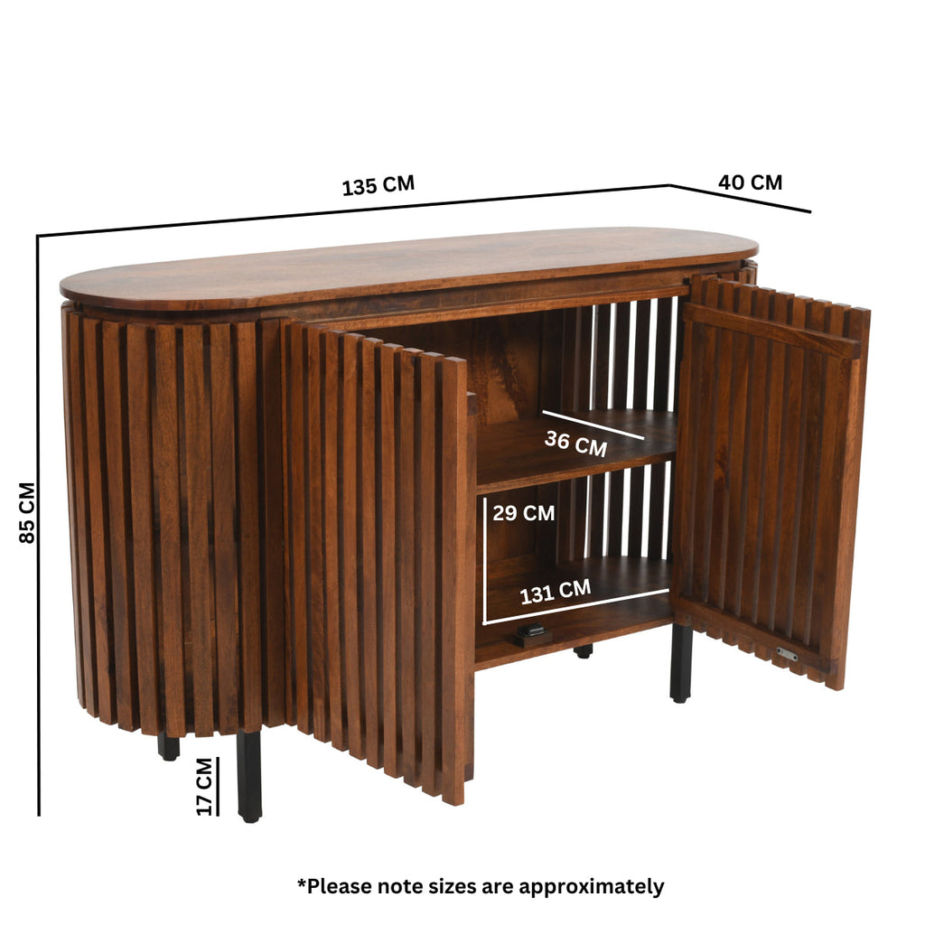 Compton Mango Wood 2 Door Sideboard