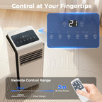 Portable Air Conditioner 7000 BTU, 4-in-1 Air Conditioning Unit with Cooling, Dehumidifier, Fan, Sleep Mode, White