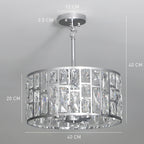 72 Glass Crystallite Chandelier - Silver-Tone