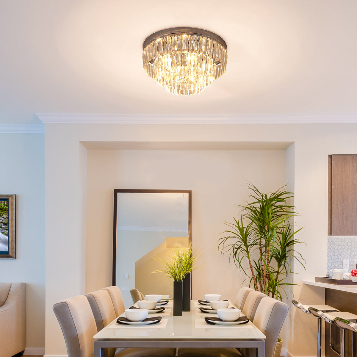 112 Crystallite Ceiling Chandelier