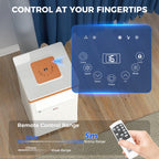 Portable Air Conditioner 7000 BTU, 4-in-1 Air Conditioning Unit with Cooling, Fan, 19.2L/Day Dehumidifier & Sleep Mode, LED Display, Remote Control, 24H Timer, Window Kit for Rooms up to 26?