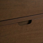 Norway Dark Walnut Wooden Bedside Table
