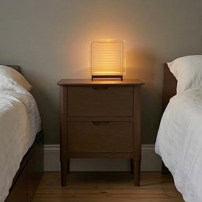 Norway Dark Walnut Wooden Bedside Table