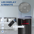 46" Oscillating Tower Fan with Remote Control, 12H Timer, 3 Speed, 4 Modes, Quiet Cooling Fans, Electric Floor Standing Fan for Home Bedroom Office, Black