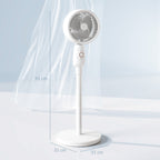 Pedestal Fan, Powerful Air Circulator, 36 Inch Floor Standing Fan with 3 Speed Settings, 70° Oscillating for Bedroom, Home and Office, White