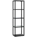 Four-Shelf Floor Lamp - Black