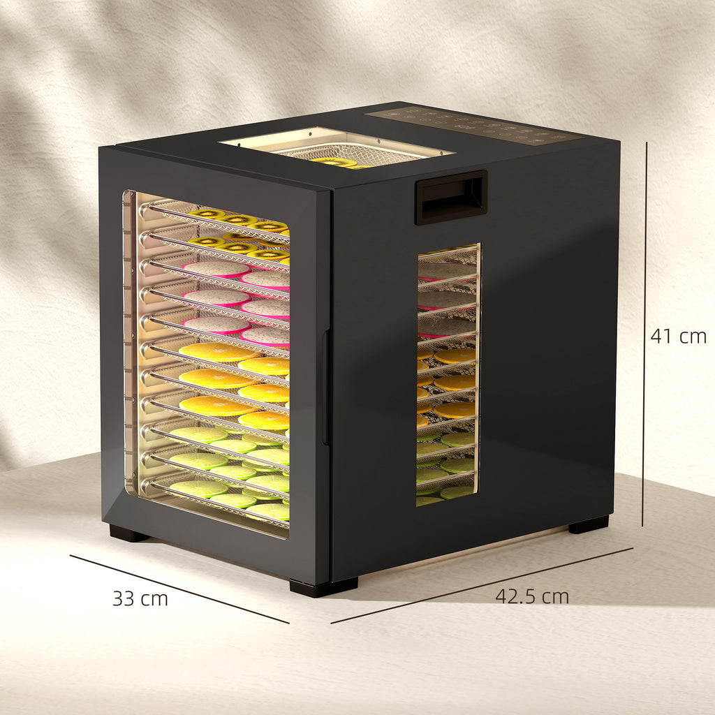 12-Tray 40-70? Food Dehydrator - Black